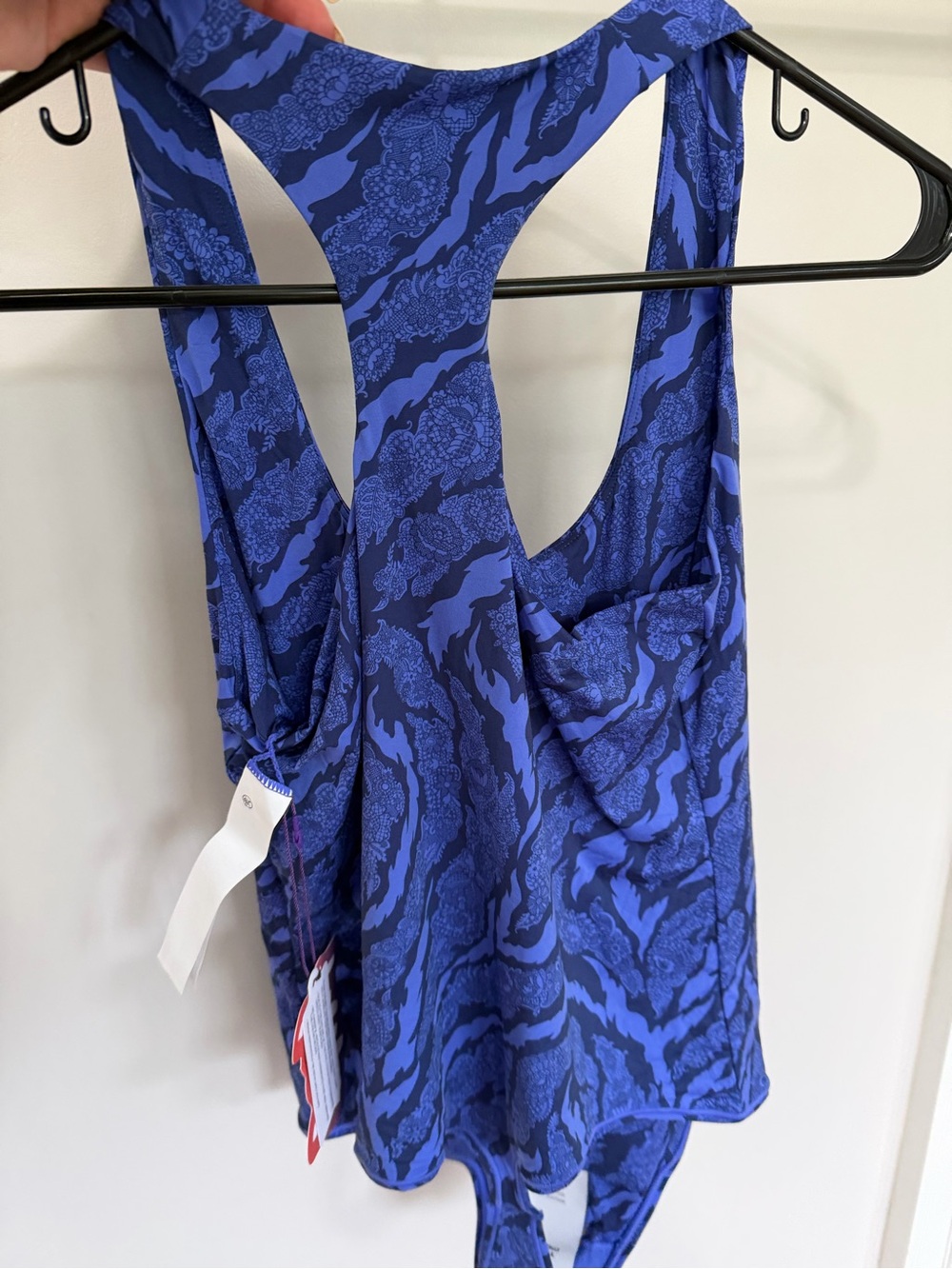 YITTY Blue Patterned Racerback One-Piece Tank - Picture 7 of 8